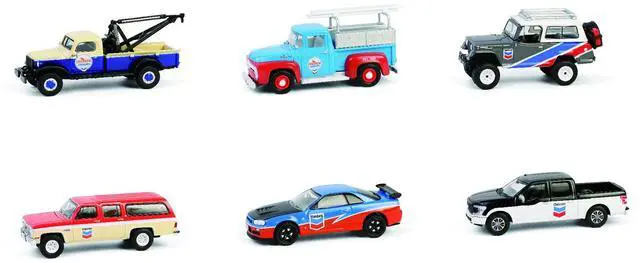 Alt view image 2 of 6 - "Chevron Special Edition" Series 1 Set of 6 pieces 1/64 Diecast Model Car by Greenlight