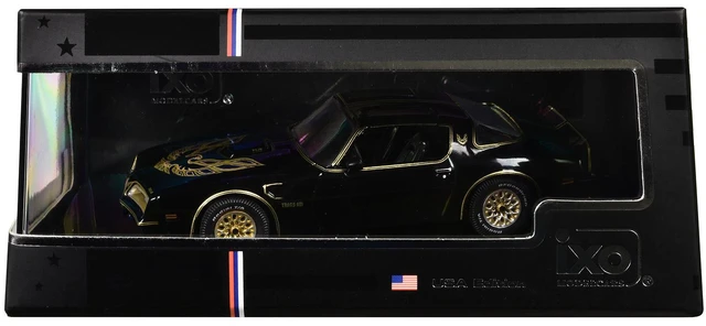 Alt view image 5 of 6 - 1977 Pontiac Trans Am Starlight Black with Hood Graphics 1/43 Diecast Model Car by IXO Models