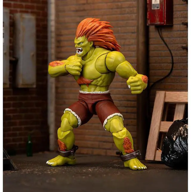 Alt view image 5 of 6 - Blanka 7.5" Moveable Figure with Accessories "Ultra Street Fighter II: The Final Challengers" (2017) Video Game Model by Jada