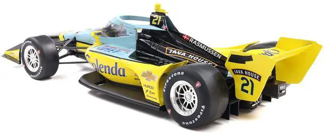 Alt view image 3 of 6 - Dallara IndyCar #21 "Splenda" Ed Carpenter Racing "NTT IndyCar Series" (2025) 1/18 Diecast Model Car by IXO Models