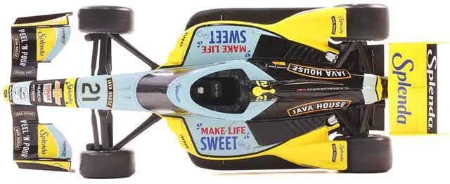 Alt view image 6 of 6 - Dallara IndyCar #21 "Splenda" Ed Carpenter Racing "NTT IndyCar Series" (2025) 1/18 Diecast Model Car by IXO Models