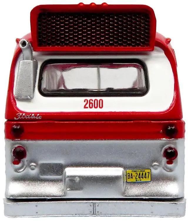 Alt view image 5 of 6 - Flxible 53102 New Look Transit Bus "Pittsburgh Area Transit" Red & White Ltd Ed 1/87 (HO) Scale Diecast Model by Iconic Replicas