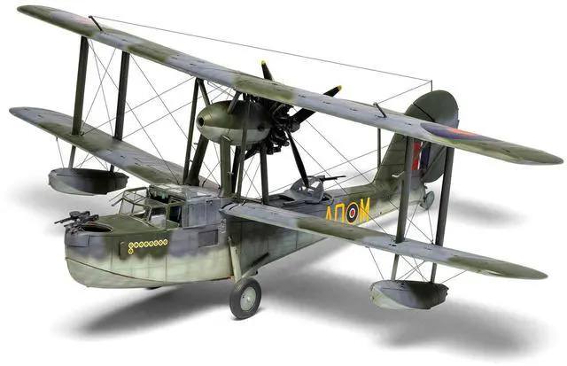 Alt view image 2 of 6 - Level 3 Model Kit Supermarine Walrus Mk.I Aircraft with 3 Scheme Options 1/48 Plastic Model Kit by Airfix