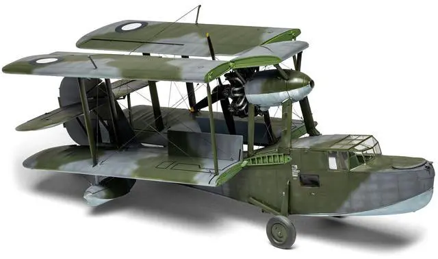 Alt view image 4 of 6 - Level 3 Model Kit Supermarine Walrus Mk.I Aircraft with 3 Scheme Options 1/48 Plastic Model Kit by Airfix