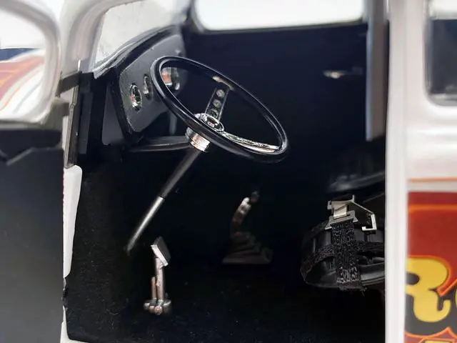 Alt view image 4 of 6 - 1933 Gasser "Nitro Methane" White and Brown Limited Edition to 348 pieces Worldwide 1/18 Diecast Model Car by ACME