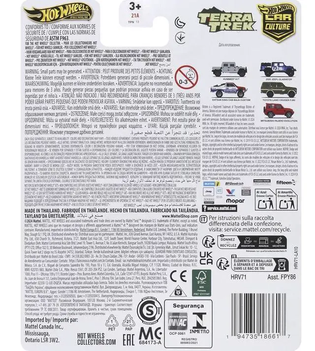 Alt view image 2 of 3 - Mitsubishi Pajero Evolution RHD (Right Hand Drive) Red "Terra Trek" Series Diecast Model Car by Hot Wheels