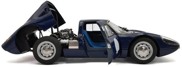 Alt view image 5 of 6 - Porsche 904 Carrera GTS Dark Blue with White Stripe "Bonhams Scottsdale Auction 2017" Limited Ed 1/18 Diecast Model Car by CMC