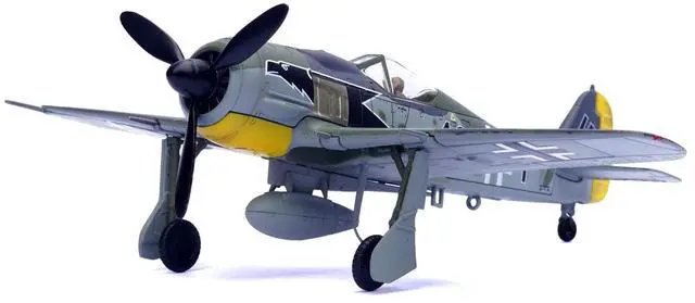 Alt view image 5 of 6 - Focke-Wulf Fw 190A Aircraft "Black 13, 8./JG 2 Richthofen, France" (1943) German Luftwaffe 1/72 Diecast Model by Legion