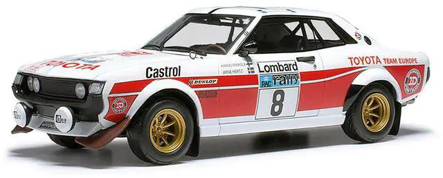 Alt view image 2 of 3 - Toyota Celica 2000 GT (RA21) #8 Hannu Mikkola - Arne Hertz 2nd Place "RAC Rally" (1977) 1/18 Diecast Model Car by IXO Models