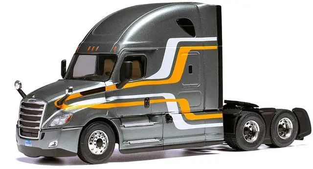 Alt view image 2 of 6 - 2018 Freightliner Cascadia Truck Tractor Gray Metallic with Stripes 1/43 Diecast Model by IXO Models