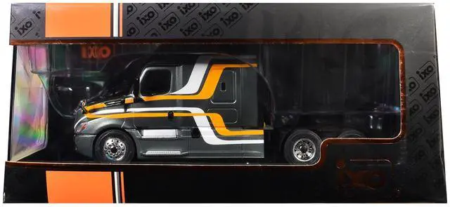 Alt view image 5 of 6 - 2018 Freightliner Cascadia Truck Tractor Gray Metallic with Stripes 1/43 Diecast Model by IXO Models