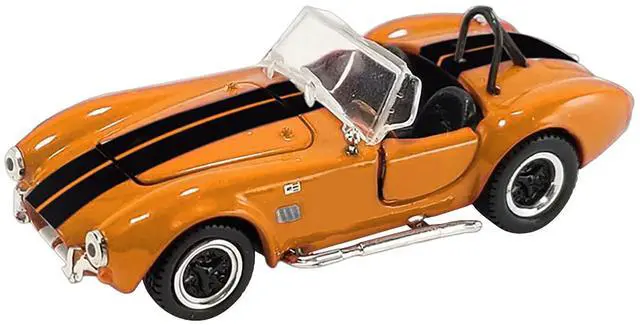 Alt view image 2 of 3 - Shelby Cobra 427 S/C Orange with Black Stripes "Shelby Collectibles" Series 1/64 Diecast Model Car by ACME