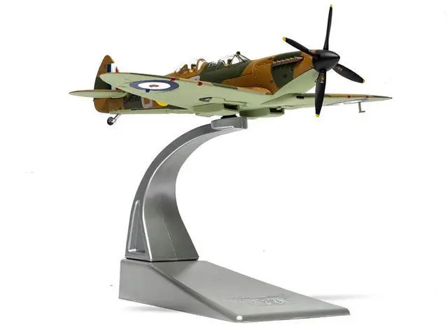 Alt view image 5 of 6 - Supermarine Spitfire T.9 Aircraft "SM520, Spitfires.com, Goodwood Aerodrome" British Royal Air Force 1/72 Diecast Model by Corg