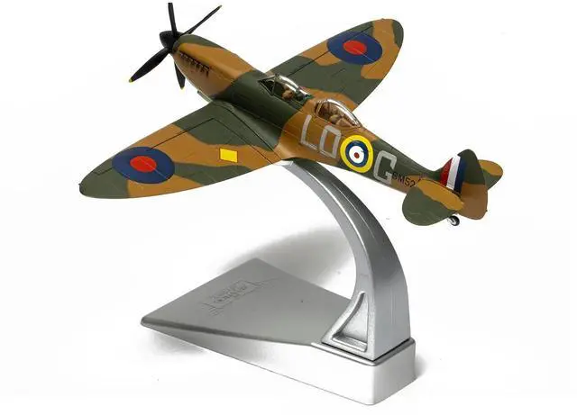 Alt view image 6 of 6 - Supermarine Spitfire T.9 Aircraft "SM520, Spitfires.com, Goodwood Aerodrome" British Royal Air Force 1/72 Diecast Model by Corg