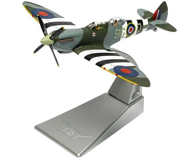 Alt view image 4 of 6 - Supermarine Spitfire T.9 Aircraft "Biggin Hill Heritage Hangar" Royal Canadian Air Force 1/72 Diecast Model by Corg