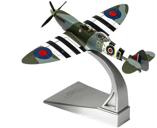 Alt view image 5 of 6 - Supermarine Spitfire T.9 Aircraft "Biggin Hill Heritage Hangar" Royal Canadian Air Force 1/72 Diecast Model by Corg