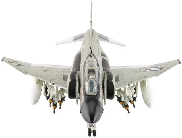 Alt view image 3 of 6 - McDonnell Douglas F-4J Phantom II Fighter-Bomber Aircraft "VF-96 Fighting Falcons" US Navy 1/72 Diecast Model by Hobby Master.