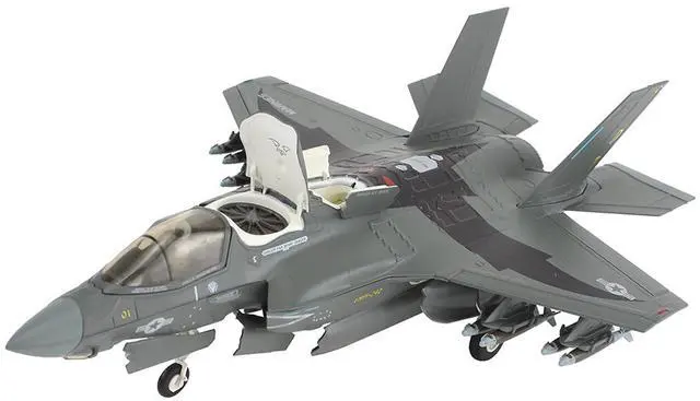 Alt view image 6 of 6 - Lockheed F-35B Lightning II Aircraft "VMFA-242 Bats, Iwakuni, Japan" (2024) US Marine Corps 1/72 Diecast Model by Hobby Master.