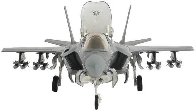 Alt view image 3 of 6 - Lockheed F-35B Lightning II Aircraft "VMFA-242 Bats, Iwakuni, Japan" (2024) US Marine Corps 1/72 Diecast Model by Hobby Master.