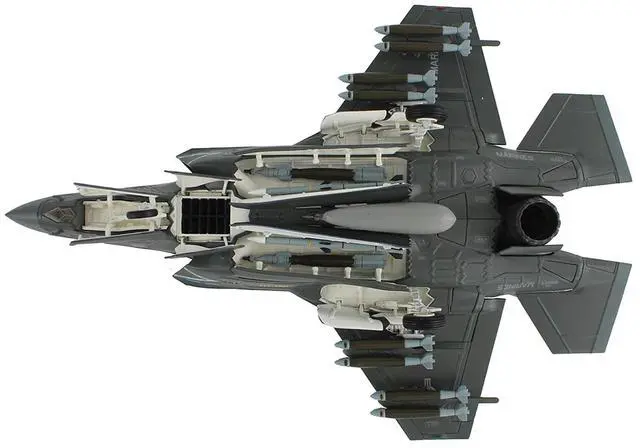 Alt view image 5 of 6 - Lockheed F-35B Lightning II Aircraft "VMFA-242 Bats, Iwakuni, Japan" (2024) US Marine Corps 1/72 Diecast Model by Hobby Master.