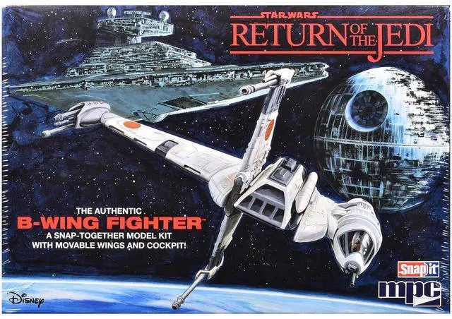 Main image of B-Wing Fighter "Star Wars: Return of the Jedi" (1983) Movie (Skill 2 Snap It) 1/144 Plastic Model Kit by MPC