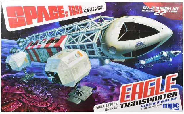 Main image of Skill 2 Model Kit Eagle Transporter Spacecraft "Celebrating 40 Years" "Space: 1999" (1975-1977) TV 1/48 Scale Model by MPC