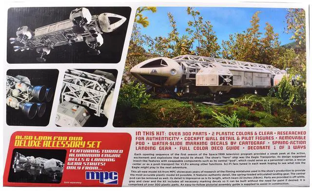 Alt view image 4 of 4 - Skill 2 Model Kit Eagle Transporter Spacecraft "Celebrating 40 Years" "Space: 1999" (1975-1977) TV 1/48 Scale Model by MPC