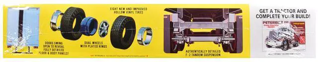 Alt view image 2 of 4 - Skill 3 Model Kit Fruehauf FB Beaded Panel Van Trailer 1/25 Scale Model by AMT