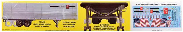 Alt view image 3 of 4 - Skill 3 Model Kit Fruehauf FB Beaded Panel Van Trailer 1/25 Scale Model by AMT