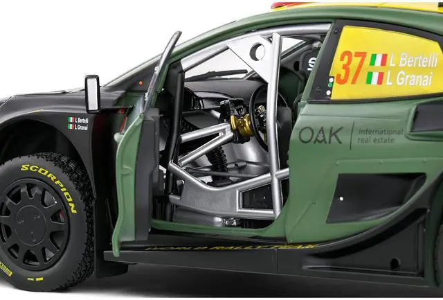 Alt view image 3 of 6 - Ford Puma Rally1 Hybrid #37 "Rally New Zealand" (2022) "Competition" 1/18 Diecast Model Car by Solido