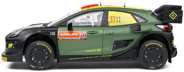 Alt view image 4 of 6 - Ford Puma Rally1 Hybrid #37 "Rally New Zealand" (2022) "Competition" 1/18 Diecast Model Car by Solido