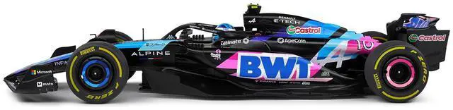 Alt view image 2 of 6 - Alpine A524 #10 Pierre Gasly "BWT" Formula One F1 Monaco GP (2024) "Competition" Series 1/18 Diecast Model Car by Solido