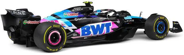 Alt view image 3 of 6 - Alpine A524 #10 Pierre Gasly "BWT" Formula One F1 Monaco GP (2024) "Competition" Series 1/18 Diecast Model Car by Solido