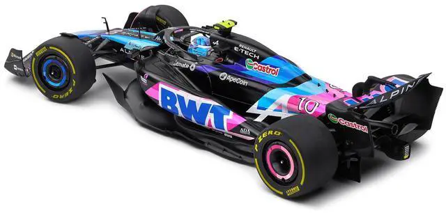 Alt view image 4 of 6 - Alpine A524 #10 Pierre Gasly "BWT" Formula One F1 Monaco GP (2024) "Competition" Series 1/18 Diecast Model Car by Solido