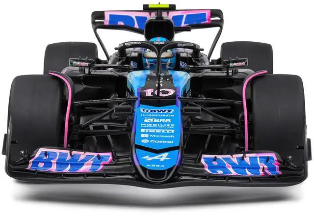 Alt view image 5 of 6 - Alpine A524 #10 Pierre Gasly "BWT" Formula One F1 Monaco GP (2024) "Competition" Series 1/18 Diecast Model Car by Solido