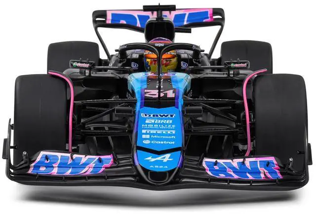 Alt view image 5 of 6 - Alpine A524 #31 Esteban Ocon "BWT" Formula One F1 Miami GP (2024) "Competition" Series 1/18 Diecast Model Car by Solido