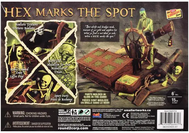 Alt view image 4 of 4 - Skill 2 Jolly Roger Series "Hex Marks the Spot" Diorama Set 1/12 Plastic Model Kit by Lindberg