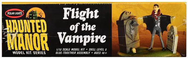 Alt view image 2 of 3 - Skill 2 Haunted Manor "Flight of the Vampire" Diorama Set 1/12 Plastic Model Kit by Polar Lights