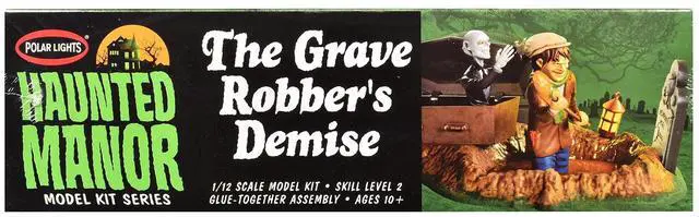 Alt view image 2 of 3 - Skill 2 Haunted Manor "The Grave Robber's Demise" Diorama Set 1/12 Plastic Model Kit by Polar Lights