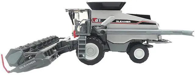 Alt view image 2 of 3 - Gleaner T81 Combine with Grain Head and 12 Row Corn Head Gray 1/64 Diecast Model by SpecCast