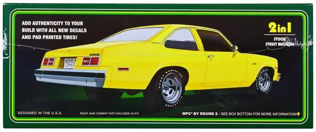 Alt view image 2 of 4 - Skill 2 Model Kit 1979 Chevrolet Nova 2-in-1 Kit 1/25 Scale Model by MPC