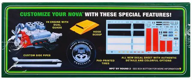 Alt view image 3 of 4 - Skill 2 Model Kit 1979 Chevrolet Nova 2-in-1 Kit 1/25 Scale Model by MPC