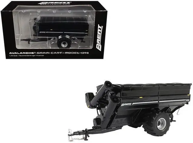 Main image of Brent 1398 Avalanche Grain Cart with Flotation Tires Black Metallic 1/64 Diecast Model by SpecCast