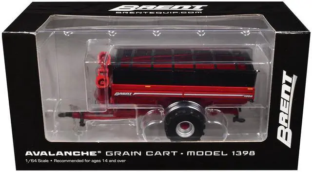 Alt view image 3 of 3 - Brent 1398 Avalanche Grain Cart with Flotation Tires Red 1/64 Diecast Model by SpecCast