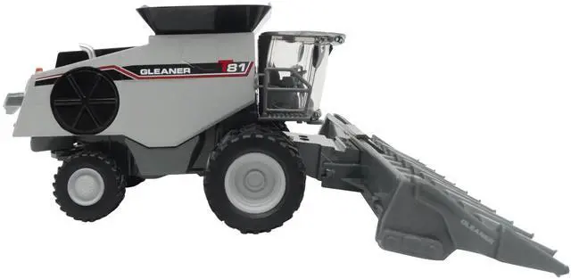 Alt view image 3 of 3 - Gleaner T81 Combine with Grain Head and 12 Row Corn Head Gray 1/64 Diecast Model by SpecCast