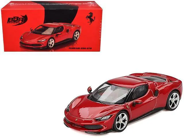 Alt view image 6 of 6 - Ferrari 296 GTB Rosso Imola Red 1/64 Diecast Model Car by BBR