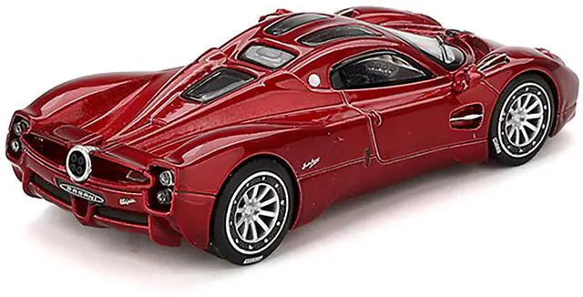 Alt view image 3 of 6 - Pagani Utopia Dubai Red 1/64 Diecast Model Car by BBR