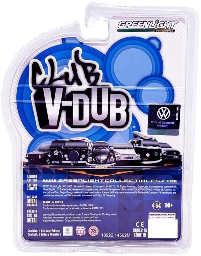 Alt view image 2 of 3 - 1973 Volkswagen Type 181 "The Thing" Beige with Tan Soft Top "Club Vee-Dub" Series 20 1/64 Diecast Model by Greenlight