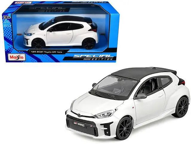 Alt view image 2 of 3 - 2021 Toyota GR Yaris White with Carbon Top "Special Edition" Series 1/24 Diecast Model Car by Maisto