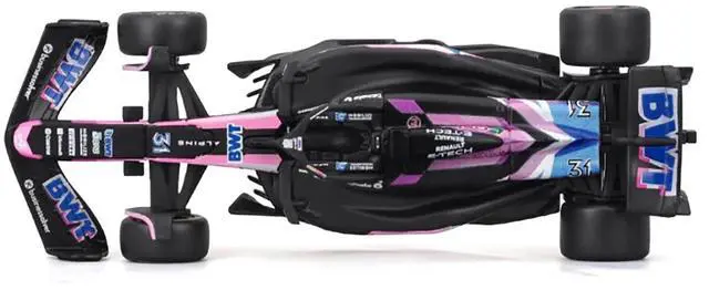 Alt view image 6 of 6 - Alpine A524 #31 Esteban Ocon "BWT" "Formula One F1 World Championship" (2024) 1/43 Diecast Model Car by Bburago